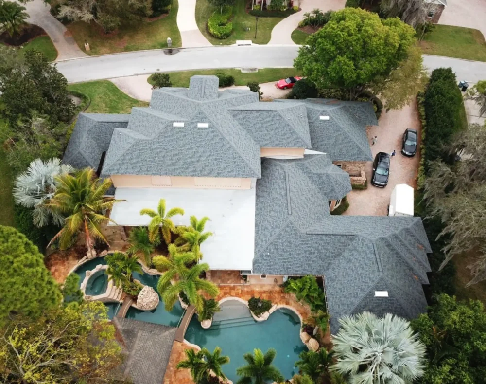 Residential roofing project photographed by Done Rite Roofing